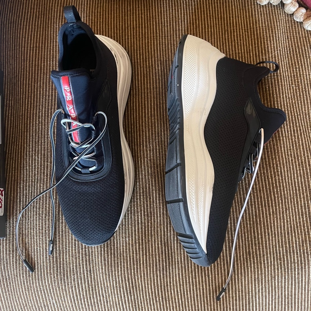 Prada sneakers, black size 8.5